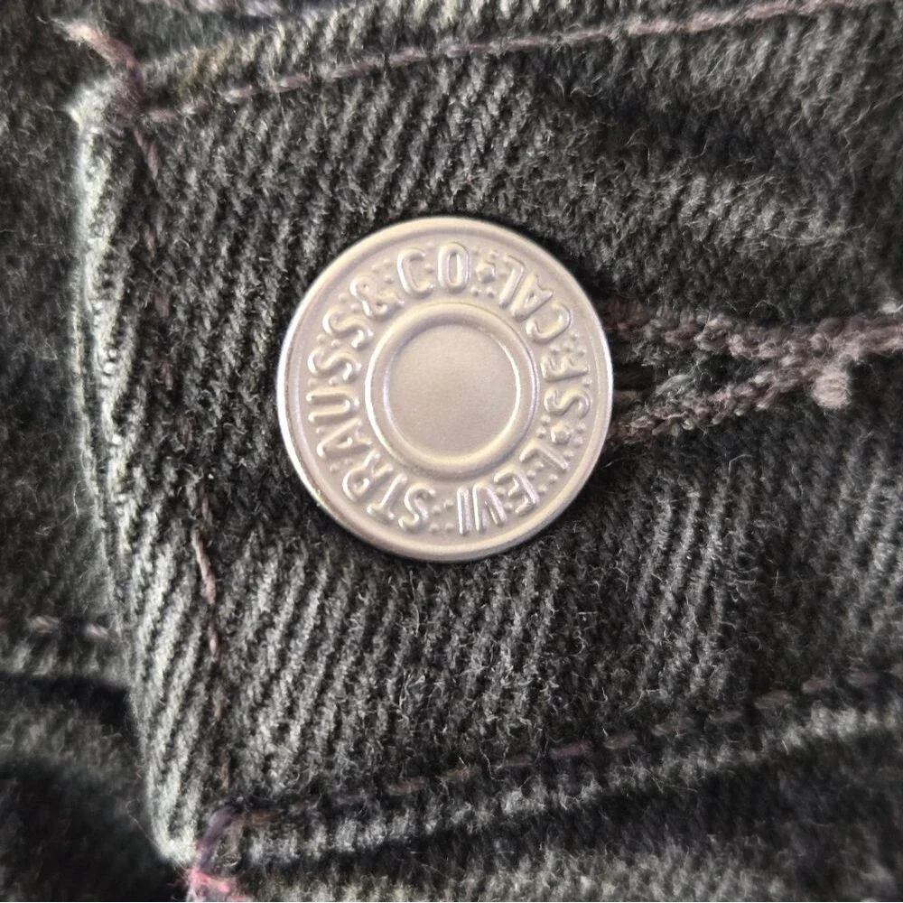 Vintage 90s Levi’s 550 Relaxed Fit Black Wash Jeans - Made in USA/PR - 36x30